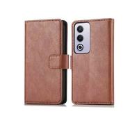 Etui de télephone portefeuille de luxe pour Oppo A80 5G - Marron