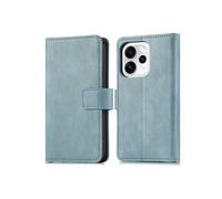 Etui de télephone portefeuille de luxe pour Oppo Reno15 F (5G) - Bleu clair