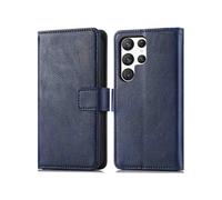 imoshion Étui de télephone portefeuille de luxe pour Samsung Galaxy S23 Ultra - Bleu foncé
