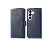Etui de télephone portefeuille de luxe pour Samsung Galaxy S26 - Bleu foncé