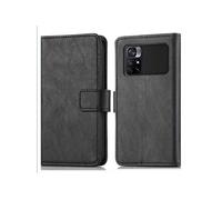 Etui de télephone portefeuille de luxe pour Xiaomi Poco M4 Pro 5G - Noir