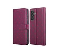 imoshion imoshion Étui de télephone portefeuille Design pour Samsung Galaxy A37 (5G) Crush Check Coral Dust Rouge