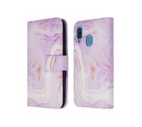 imoshion imoshion Étui de télephone portefeuille Design Samsung Galaxy A40 Purple Marble Multicolore