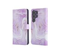 imoshion imoshion Étui de télephone portefeuille Design Samsung Galaxy S25 Ultra Purple Marble Multicolore