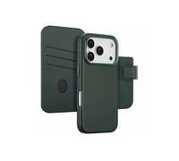 Accezz Étui de télephone portefeuille en cuir 2-en-1 avec MagSafe pour Apple iPhone 17 Pro - Cedar Green