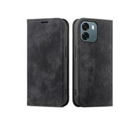 Etui de téléphone portefeuille Slim pour Oppo A6 (5G) - Noir