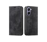 imoshion imoshion Étui de téléphone portefeuille Slim pour Oppo A6x (4G/5G) Noir Noir