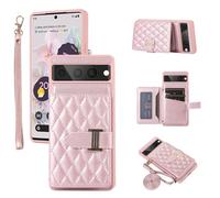 Étui de téléphone pour Google Pixel 7 Pro 5G - Étui portefeuille avec bandoulière et porte-cartes de crédit en cuir - Porte-monnaie à rabat - Accessoires portables Pixel7Pro Pixel7 XL Seven 7Pro 6.7 -