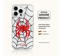 Étui de téléphone pour homme Marvel Spider-Man Iron Man dessin animé, compatible avec iPhone 17 Pro Max/17 Pro/Air/16 Pro Max/15 Plus/14/13/IP 17/15Pro/12 Pro/11/16 Plus,XR, coque de protection antich