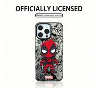 Étui de téléphone pour hommes Marvel Spider-Man Iron Man dessin animé, compatible avec IPhone 17 Pro Max/17 Pro/Air/16 Pro Max/15 Plus/14/13/IP 17/15Pro/12 Pro/11/16 Plus,XR, housse de protection anti