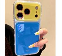 Étui de téléphone premium style coréen d'été couleur de dopamine bloc de gel Zuo Li compatible avec iPhone 17 Pro Max, Apple 16 New 15 Pro, Femmes 16 PM, minimaliste personnalisé 17 couverture complèt