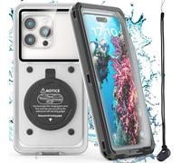 Étui de téléphone Professionnel étanche pour la plongée sous-Marine avec Tuba, Fonction Auto-vérification, Protection Photo et vidéo de 15 m, boîtier Haute sensibilité pour iPhone, Samsung, Galaxy,