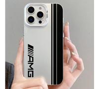 Étui de téléphone protecteur de luxe AMG compatible avec 16, 15, 14, 13, 12, 11 Pro Max, X, XR, XS Max, 8, 7 Plus, avec dos mat antichoc, étanche et résistant aux rayures IPhone X/XS,iPhone 12,iPhone 