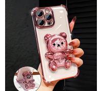 Étui de téléphone rose transparent électroplaqué de luxe, support papillon créatif, paillettes de strass, style Y2K, antichoc, nouvelle couverture de protection douce en silicone de mode d'été compati