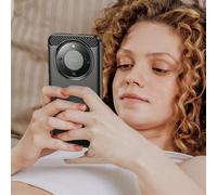 Étui de téléphone texturé classique en fibre de carbone noire. Convient comme cadeau d'anniversaire, de fête ou de printemps pour les amis, la famille, les couples ou vous-même. Compatible avec Honor