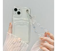 Étui de téléphone transparent à fente pour carte avec décor papillon et lanière compatible avec iPhone 11, iPhone 13, Xiaomi Redmi 9A 11,7p/8p,XR,XS Max,11 Pro,11 Pro Max,iPhone 7/8/SE2,IPhone X/XS,iP