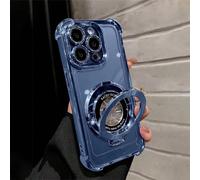 Étui de téléphone transparent de luxe avec support magnétique et anneau, compatible avec iPhone 17/6/7/8/X/XS/XR/11/12/13/14/15/16e, Galaxy S22/23/24, A04/05/06/A07/A17/A14/A15/A16/A24/A25/A34, Note 7