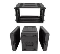 Étui de transport 6U avec mousse, résistant aux chocs et étanche avec dimensions précises pour le stockage et le transport des équipements de serveur audio standard de 48,3 cm