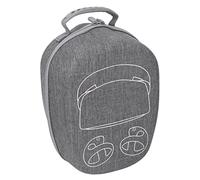 Étui de Transport Antichoc PS VR2 avec Fermeture éclair Enveloppante pour Le Rangement à Domicile, Sac de Rangement Rigide pour PS VR2, Double Fermeture éclair Antirouille, Extérieur Gris