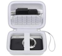 Étui de transport Canboc pour appareil photo numérique KODAK PIXPRO C1 Friendly Zoom, sac PIXPRO C1, poche en filet à fermeture éclair pouvant contenir un câble, un adaptateur, blanc (étui uniquement)