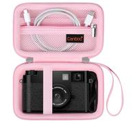 Etui de Transport Canboc pour caméra compacte FUJIFILM X Half Premium, Sac d'appareil Photo numérique FUJIFILM X-HF1, Poche en Maille Convient à câble USB, Rose (Uniquement Le Cas)