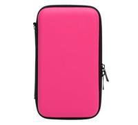 Étui de transport compatible avec 2DS XL, 2DS LL et 3DS LL, résistant à l'eau, sac de voyage à coque rigide avec 8 emplacements de jeu, pochette de protection pour console portable (rose)