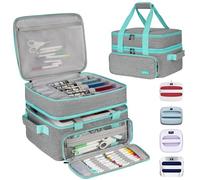 Étui de Transport Compatible avec Cricut EasyPress 2/Cricut EasyPress3 (22,9 x 22,9 cm, 25,4 x 25,4 cm, 30,5 x 25,4 cm), Sac de Rangement Double Couche pour Machine à Presser à Chaud Htvron (25,4 x