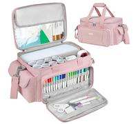 Étui de Transport Compatible avec Cricut Joy Xtra, Sac de Rangement de Voyage Portable avec séparateurs Amovibles pour Accessoires et Fournitures Cricut Joy Xtra, Rose