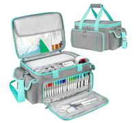 Étui de Transport Compatible avec Cricut Joy Xtra, Sac de Rangement de Voyage Portable avec séparateurs Amovibles pour Accessoires et Fournitures Cricut Joy Xtra, Gris, Moderne