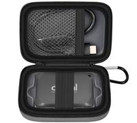 Étui de transport compatible avec Crucial X10/X9 Pro 4 To/2 To/1 To SSD portable, sac de rangement pour disque dur externe pour câble USB-C (boîte uniquement) (gris foncé)