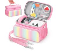 Étui de transport compatible avec le set de démarrage Toniebox 2 & 1, Sac de rangement portable pour figurines Tonies avec séparateur amovible et bandoulière, pour lecteur audio