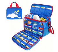 Étui de transport compatible avec Little Tikes Story Dream Machine livres et écouteurs, sac de rangement pour livres d'histoires et personnages Little Tikes, avec poignée et bandoulière (bleu)