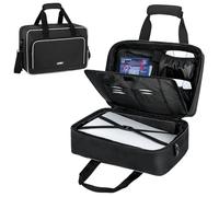 Étui de transport compatible avec PS5, console de transport compatible avec PlayStation 5 et PS5 Digital Edition, sac de rangement de protection pour manettes PS5, disques de jeu, chargeur et
