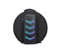 Étui De Transport De Caisse Claire Portable De 14 Pouces, Sac De Tambour De Marche Étanche En Tissu Oxford Épaissi Avec Sangles Cachées Réglables, Poche Avant Pour Bâton,Noir