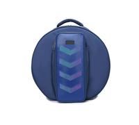 Étui De Transport De Caisse Claire Portable De 14 Pouces, Sac De Tambour De Marche Étanche En Tissu Oxford Épaissi Avec Sangles Cachées Réglables, Poche Avant Pour Bâton,Bleu