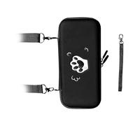 Étui de Transport de Patte de Chat Mignon pour la Couverture de Protection de la Coque Dure en Cuir PU résistant à l'interrupteur pour Les Accessoires de Console de Jeu de (Noir)