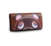 Etui de Transport de Pochette Sacoche housse en Cuir Portable avec Cartouches de Jeu pour Nintendo Switch et Switch OLED marron