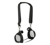 Étui de transport de protection compatible avec haut-parleur Motion Boom - Sac de voyage portable résistant aux chocs avec poignée et compartiments de rangement - Noir