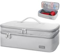 Étui De Transport De Voyage À Double Couche Pour Femme,Compatible Avec Sèche-Cheveux Revlon One-Step Et Volumateur,Brosse À Air Chaud Et Accessoires Scandihome Series (Sac Uniquement),Noir