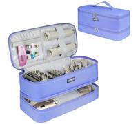 Étui de transport de voyage compatible avec Shark Flexstyle/FlexFusion/sèche-cheveux, sac de rangement double couche pour outils chauffants Dyson Airwrap/sèche-cheveux Supersonic et accessoires