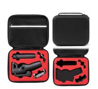 Étui de transport de voyage pour DJI Osmo Mobile 6, sac de rangement portable en EVA rigide, housse de protection pour stabilisateur de cardan OM6, Noir + doublure rouge, Étui de transport pour DJI