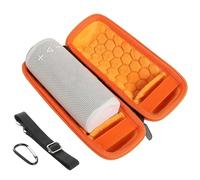 Étui de transport de voyage pour JBL Grip, étui de rangement portable pour haut-parleur avec bandoulière et mousqueton en EVA rigide antichoc (orange)
