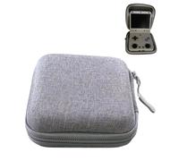 Étui de transport durable pour console de jeu à rabat - Résistant aux chocs - Design sur mesure avec poches de rangement en maille - Étui de protection pour accessoires pour voyage et trajets - Gris