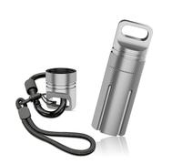 Étui de transport en alliage d'aluminium compatible avec Ledger Nano S S Plus BTC Bitcoin Wallet Hardware (argent)