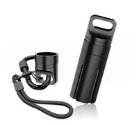 Étui de transport en alliage d'aluminium compatible avec Ledger Nano S S Plus BTC Bitcoin Wallet Hardware (Noir)