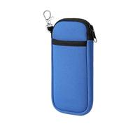 Étui de transport en néoprène avec espace de rangement pour écouteurs, clé USB, fermeture éclair sécurisée, portable pour usage quotidien, pochette pour téléphone essentiel