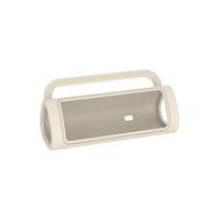 Étui de transport en silicone pour haut-parleur Sonos Roam 2 avec poignée - Étui de protection en silicone avec poignée - Antichoc et anti-chute (blanc clair)