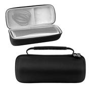 Étui de Transport Enceinte pour KEF MUO2 Mallette de Rangement Portable en EVA Rigide avec Doublure Souple, Poche intérieure en Filet, Double Fermeture à glissière et poignée Confortable