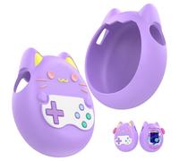Étui de transport et housse en silicone pour machine Tamagot Paradise Virtual Pet - Coque en silicone ultra fine - Doux, antidérapant et élégant - Violet