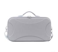 Étui de transport étanche en cuir PU pour DJI NEO2 RC2 avec bandoulière réglable sur mesure, design compact et léger, coque semi-rigide de voyage grise
